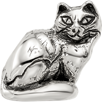 Sterling Silver Reflections Ragdoll Cat Bead view 4