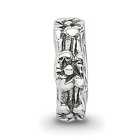 Sterling Silver Reflections Floral Spacer Bead view 3