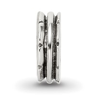 Sterling Silver Reflections Grooved Spacer Bead view 3