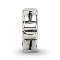 Sterling Silver Reflections Notched Spacer Bead view 3