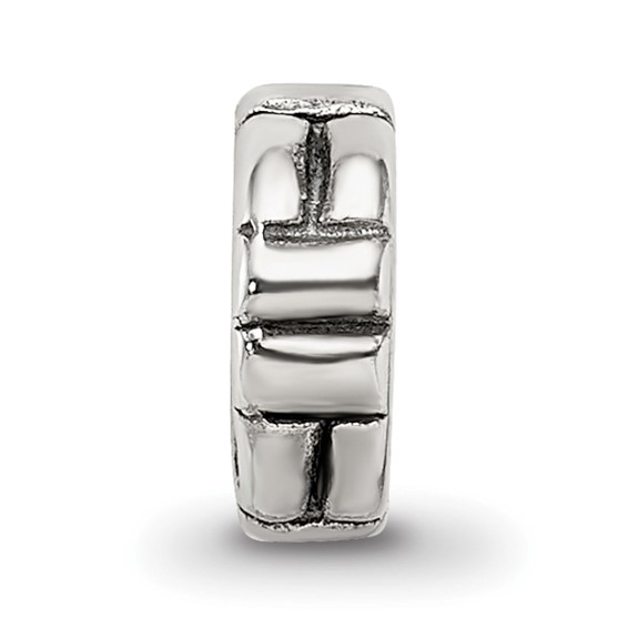 Sterling Silver Reflections Notched Spacer Bead