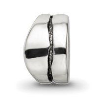 Sterling Silver Reflections Wavy Spacer Bead view 3