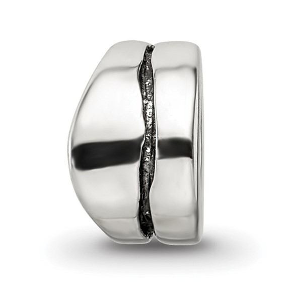 Sterling Silver Reflections Wavy Spacer Bead