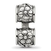 Sterling Silver Reflections Floral Connector Bead view 3