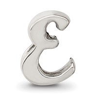 Sterling Silver Reflections Letter E Script Bead view 3