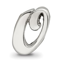 Sterling Silver Reflections Letter O Script Bead view 3
