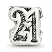 Sterling Silver Reflections Sweet 21 Bead view 3