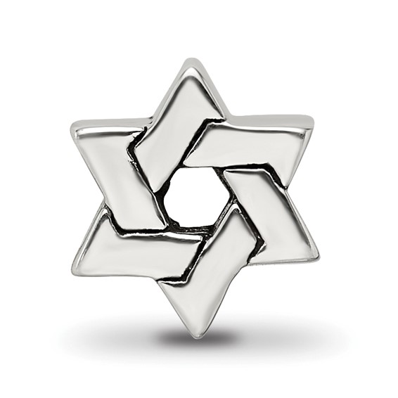 Sterling Silver Reflections Star of David Bead