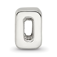 Sterling Silver Reflections Numeral 0 Bead view 3