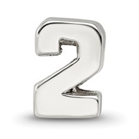 Sterling Silver Reflections Number 2 Bead view 3