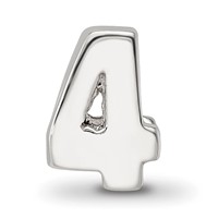 Sterling Silver Reflections Number 4 Bead view 3