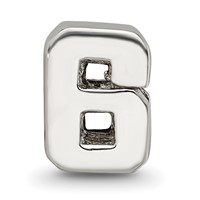Sterling Silver Reflections Number 6 Bead view 3