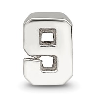 Sterling Silver Reflections Number 9 Bead view 3