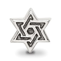 Sterling Silver Reflections Kids Star of David Bead view 3