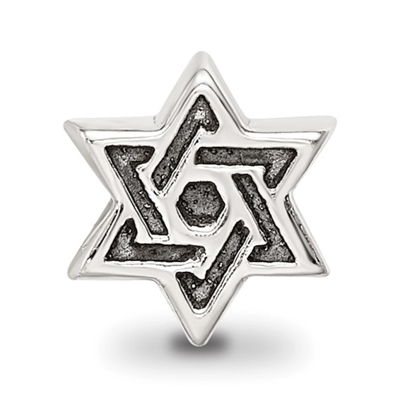 Sterling Silver Reflections Kids Star of David Bead