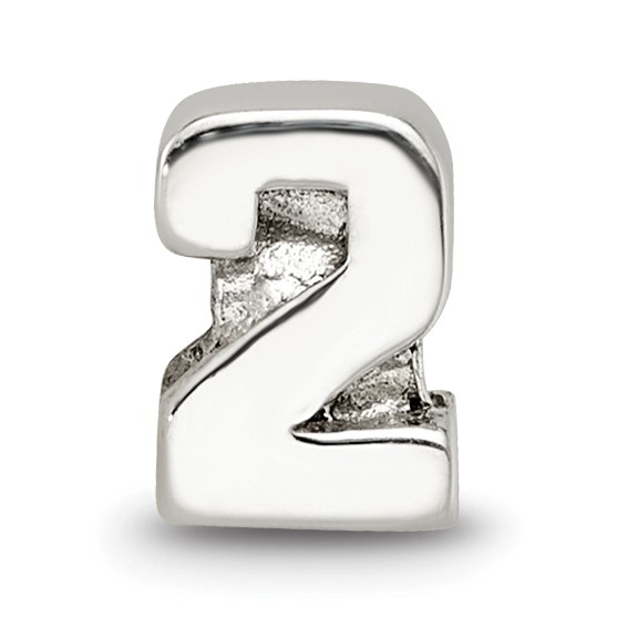 Sterling Silver Reflections Kids Number 2 Bead