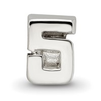 Sterling Silver Reflections Kids Number 5 Bead view 3