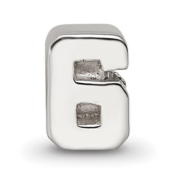Sterling Silver Reflections Kids Number 6 Bead