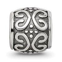Sterling Silver Reflections Scroll & Dots Bali Bead view 3