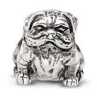 Sterling Silver Reflections Bulldog Bead view 3