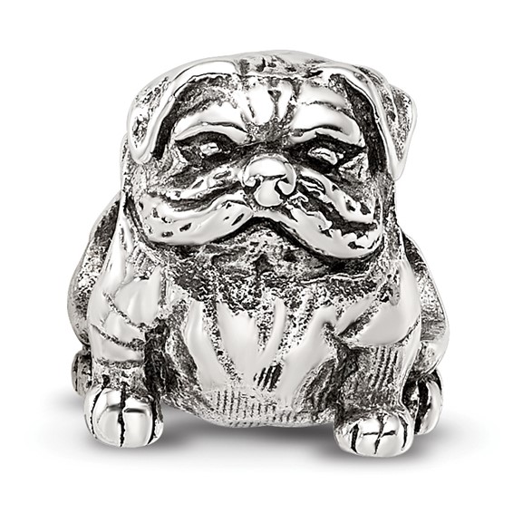 Sterling Silver Reflections Bulldog Bead