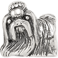 Sterling Silver Reflections Shih Tzu Bead view 4