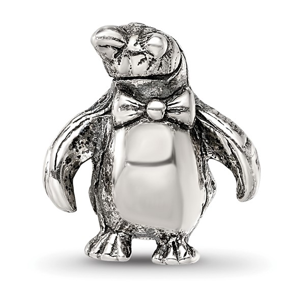 Sterling Silver Reflections Penguin Bead