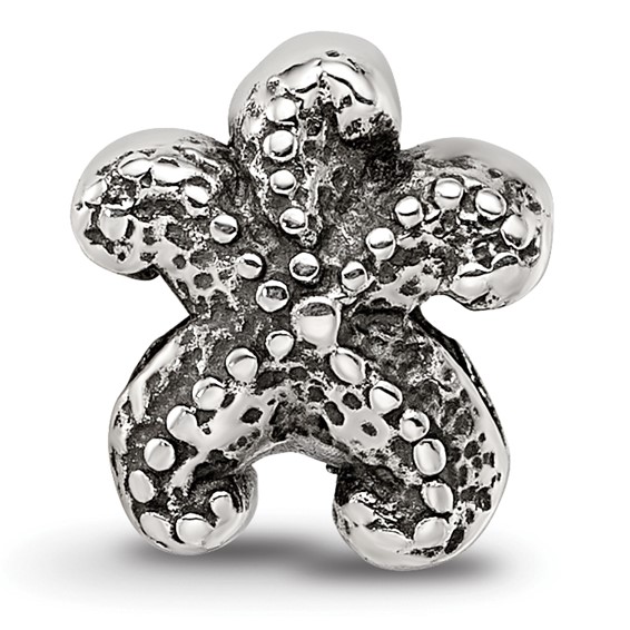 Sterling Silver Reflections Starfish Bead
