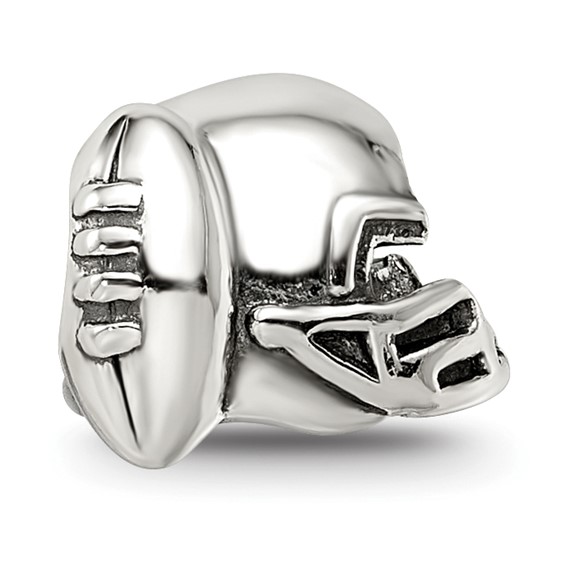 Sterling Silver Reflections Football Helmet Bead