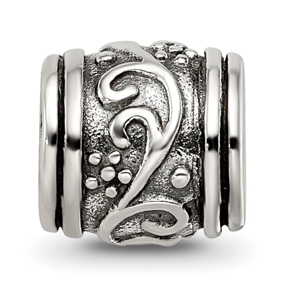 Sterling Silver Reflections Floral Bead