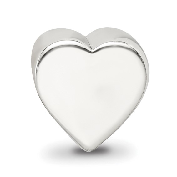 Sterling Silver Reflections Heart Shape Bead