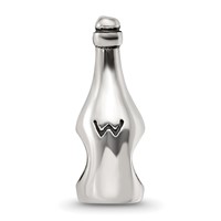 Sterling Silver Reflections Wine Champagne Bottle Bead view 3