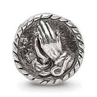 Sterling Silver Reflections Praying Hands Bead view 3