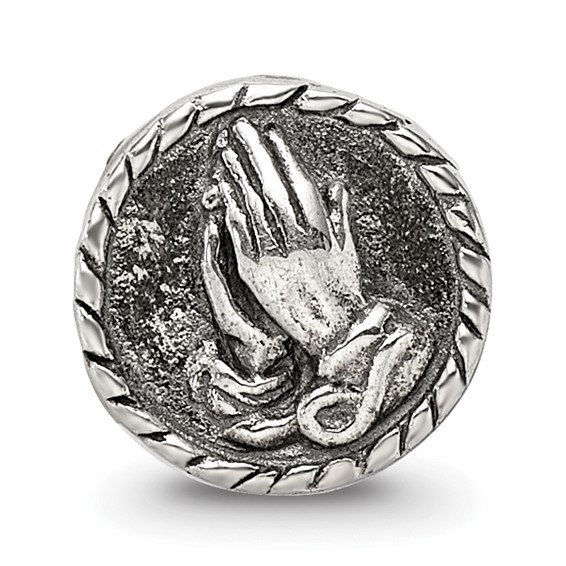 Sterling Silver Reflections Praying Hands Bead