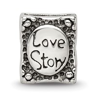 Sterling Silver Reflections Love Story Book Bead view 3
