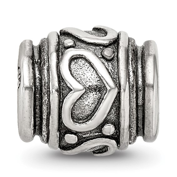 Sterling Silver Reflections Heart Bead