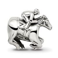 Sterling Silver Reflections Race Horse Bead view 3