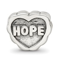 Sterling Silver Reflections Hope Heart Bead view 3