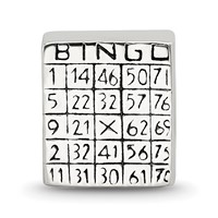 Sterling Silver Reflections Bingo Card Bead view 3