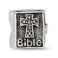 Sterling Silver Reflections Marcasite Cross Bible Bead view 3
