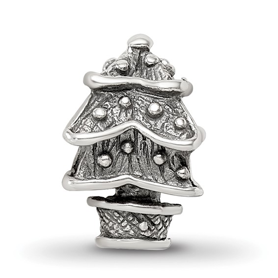 Sterling Silver Reflections Christmas Tree Bead