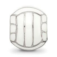 Sterling Silver Reflections Enameled Volleyball Bead view 3