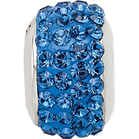 Sterling Silver Reflections Medium Blue Full Preciosa Crystal Bead view 3