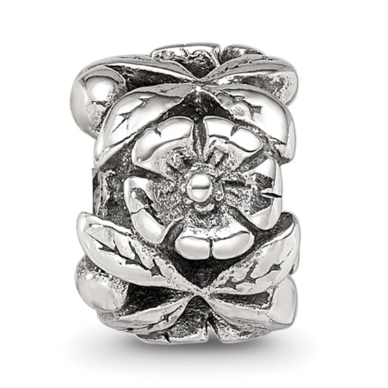 Sterling Silver Reflections Floral Bead