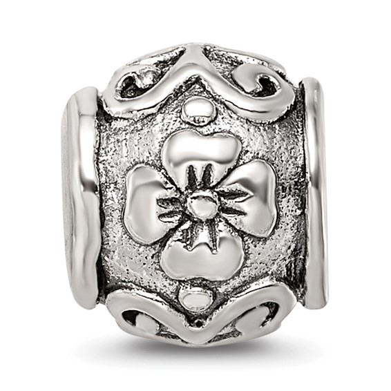 Sterling Silver Reflections Floral Bead