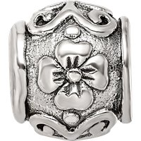 Sterling Silver Reflections Floral Bead view 4