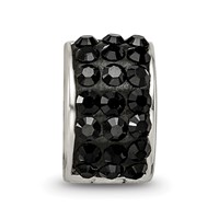 Sterling Silver Reflections Black Preciosa Crystal Bead view 3