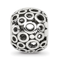 Sterling Silver Reflections Circles Bali Bead view 3
