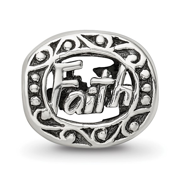 Sterling Silver Reflections Faith Bead