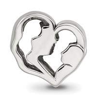 Sterling Silver Reflections Mother and Baby Bead view 3